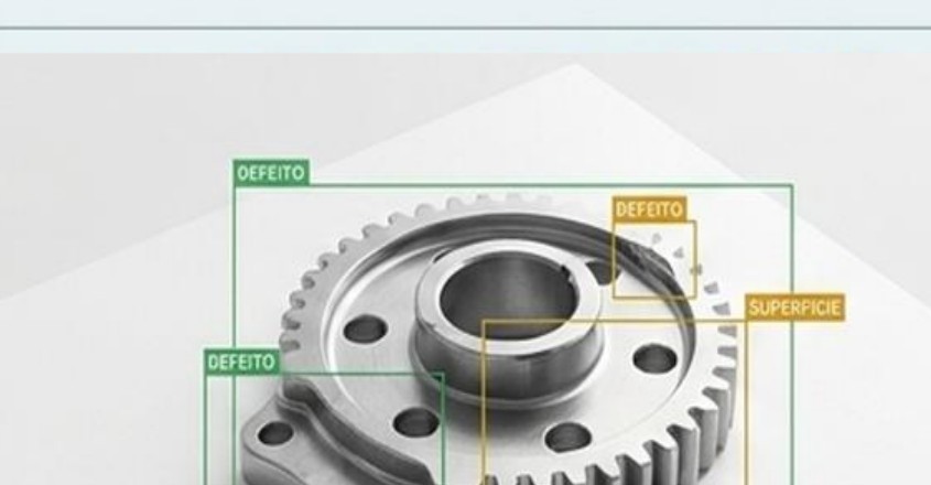 Análise visual de peça mecânica